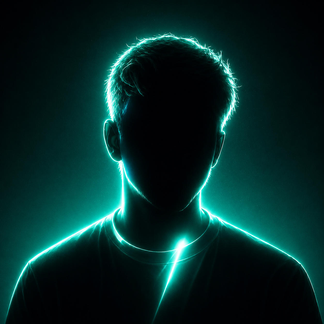 Rim-lit silhouette