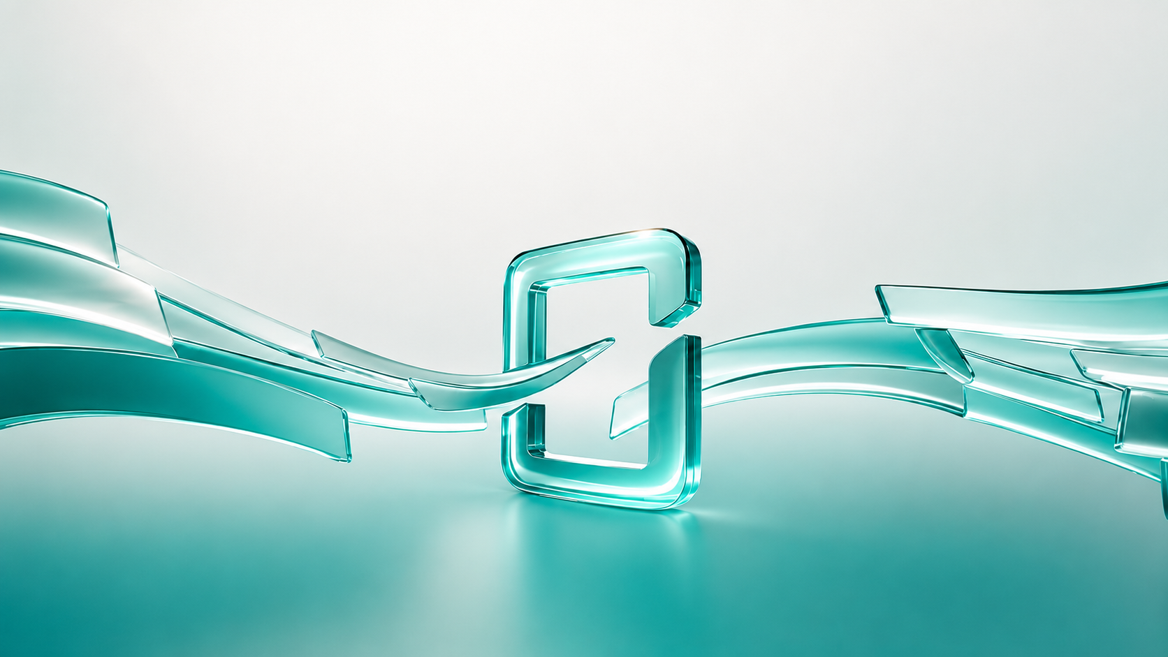 Glass ribbons and link